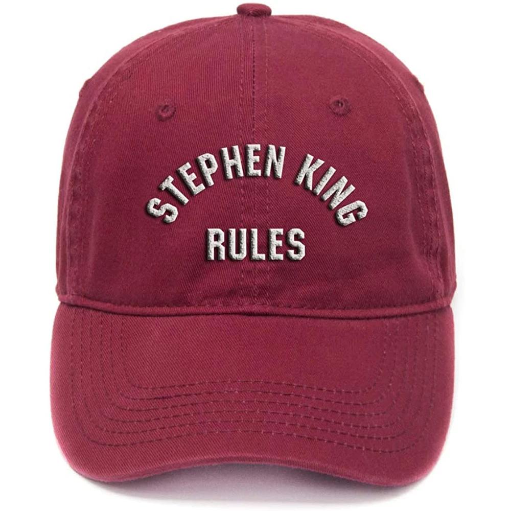 Lyprerazy Stephen King Rules Washed Cotton Adjustable Unisex Women Unisex Hip Hop Cool Flock Printing Baseball Cap
Lyprerazy Stephen King Rules Washed Cotton Adjustable Unisex Women Unisex Hip Hop Cool Flock Printing Baseball Cap