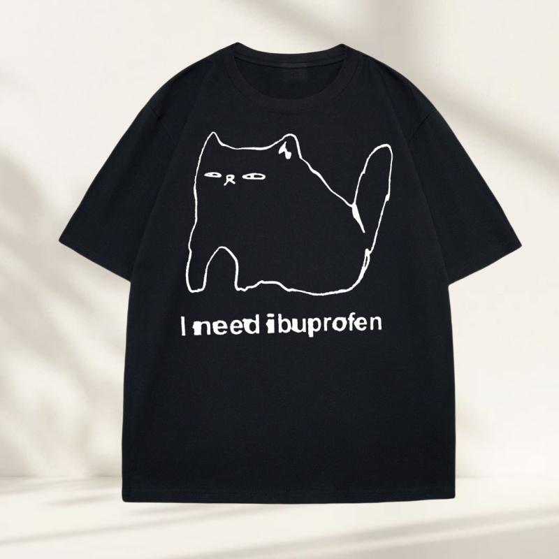 I Need Ibuprofen Funny Cat T Shirt Cotton Short Sleeve Graphic T Shirts Casual Round Neck Streetwear Harajuku TShirt Unisex 4XL
I Need Ibuprofen Funny Cat T Shirt Cotton Short Sleeve Graphic T Shirts Casual Round Neck Streetwear Harajuku TShirt Unisex 4XL