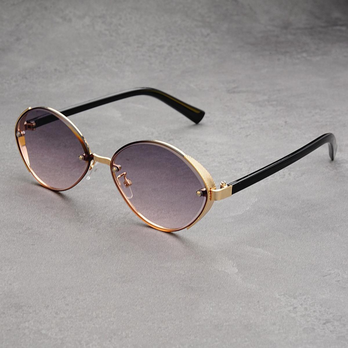 Новые ретро-металлические овальные солнцезащитные очки, мужские модные очки с волнистым фотоэффектом, круглые солнцезащитные очки в стиле панк. серый/розовый
Новые ретро-металлические овальные солнцезащитные очки, мужские модные очки с волнистым фотоэффектом, круглые солнцезащитные очки в стиле панк. серый/розовый