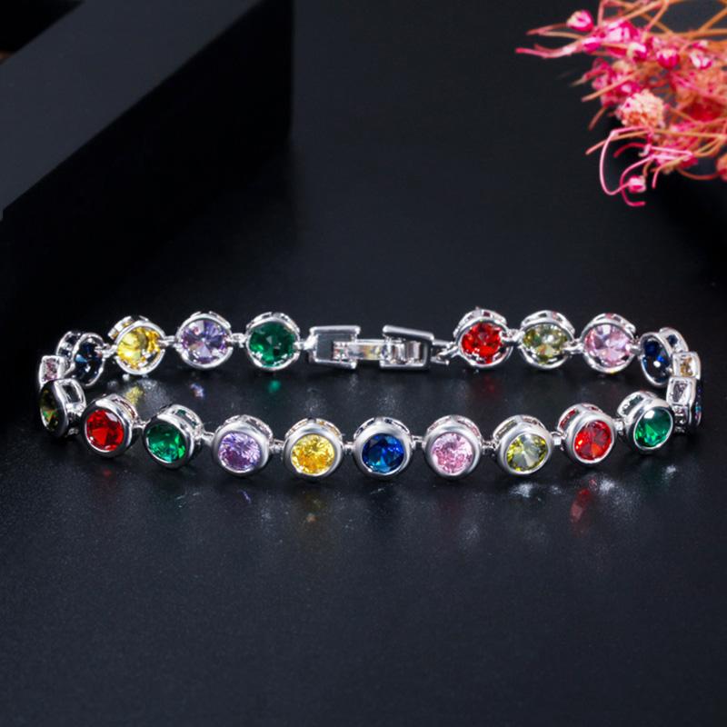 Pera Multicolor Red Cubic Zirconia Yellow Gold Color Round Big Women Tennis Chain Bracelets for Daily Party Prom Jewelry B155
Pera Multicolor Red Cubic Zirconia Yellow Gold Color Round Big Women Tennis Chain Bracelets for Daily Party Prom Jewelry B155