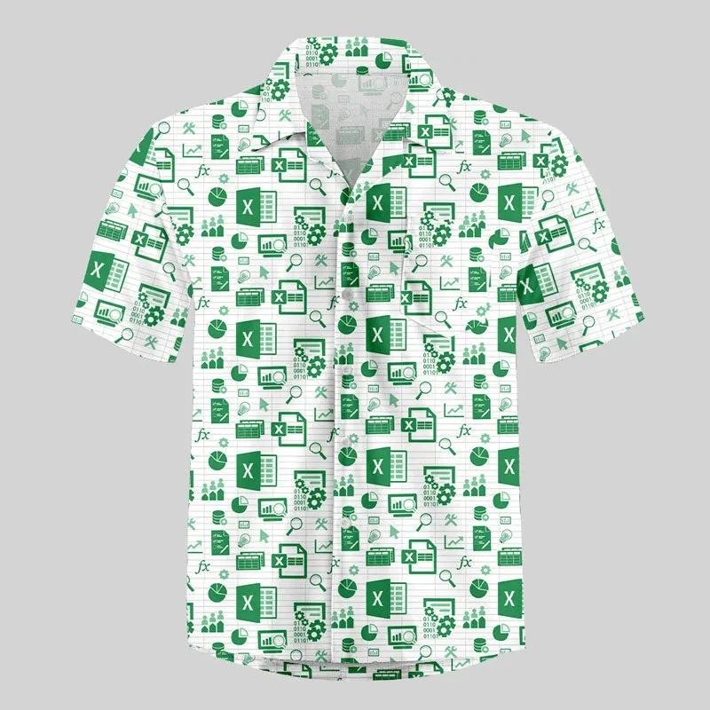 3D-друк Графічна Весела Таблиця Excel Гавайська Сорочка Стиль для Відпочинку Вільні Сорочки на Гудзиках Креативний Робочий Одяг Y2k L
3D-друк Графічна Весела Таблиця Excel Гавайська Сорочка Стиль для Відпочинку Вільні Сорочки на Гудзиках Креативний Робочий Одяг Y2k L