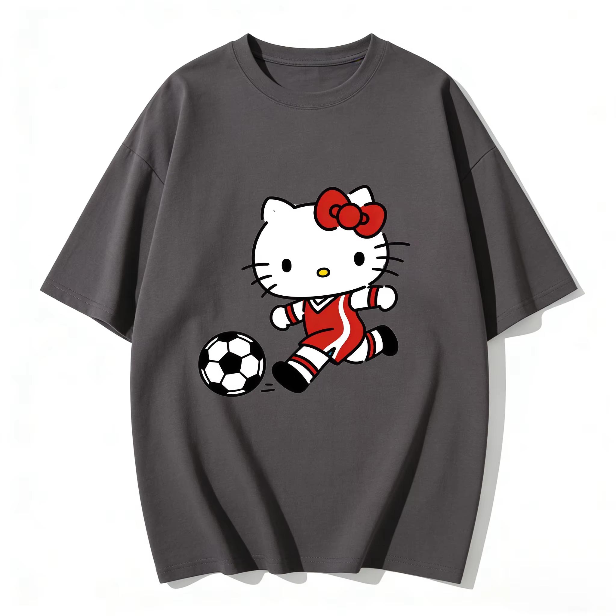 2026 Summer Hello Kitty Cartoon Printed Short Sleeve Pure Cotton Tshirts Womens Family Matching Outfits Classic Versatile Top S
2026 Summer Hello Kitty Cartoon Printed Short Sleeve Pure Cotton Tshirts Womens Family Matching Outfits Classic Versatile Top S