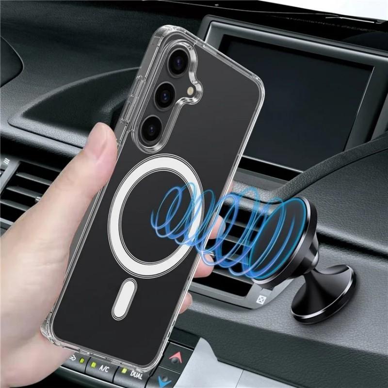 For Samsung Galaxy S25 Clear Case Compatible with MagSafe WANLONFENG LM2 Series Phone Cover (Big Lens Hole) Transparent
For Samsung Galaxy S25 Clear Case Compatible with MagSafe WANLONFENG LM2 Series Phone Cover (Big Lens Hole) Transparent