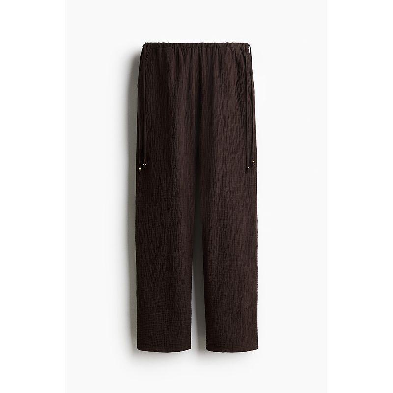 HM Women s Pants 2025 Summer New Arrival Loose Straight-leg Commute Leisure out Drawstring Pants 1289609 Dark brown 150/60
HM Women s Pants 2025 Summer New Arrival Loose Straight-leg Commute Leisure out Drawstring Pants 1289609 Dark brown 150/60