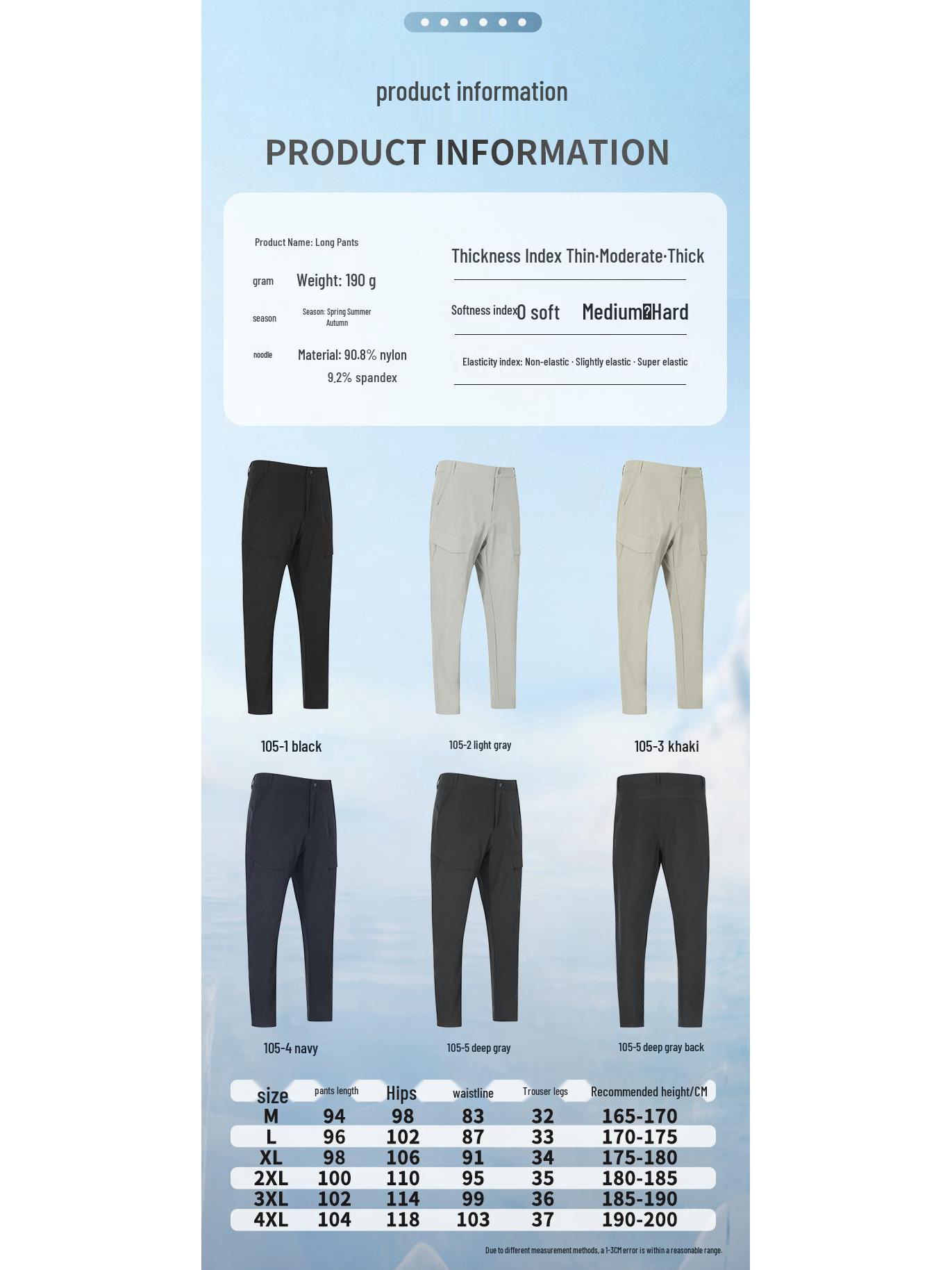 Men s Quick-Drying Multi-Pocket Outdoor Hiking Cargo Pants - Wear-Resistant, Stretchy, Loose Fit, Straight Leg, Casual Sports Style. XL
Men s Quick-Drying Multi-Pocket Outdoor Hiking Cargo Pants - Wear-Resistant, Stretchy, Loose Fit, Straight Leg, Casual Sports Style. XL