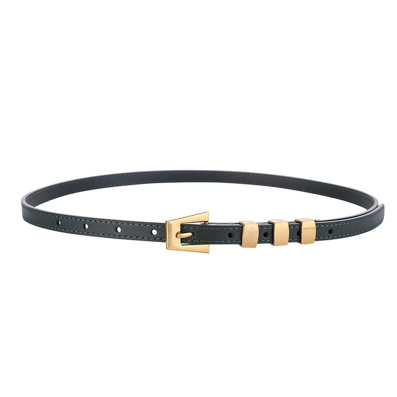 Top grain leather women s skinny belt - gold buckle accent, perfect for jeans, dress pants, and fashionable waistbands темно-зелений колір
Top grain leather women s skinny belt - gold buckle accent, perfect for jeans, dress pants, and fashionable waistbands темно-зелений колір
