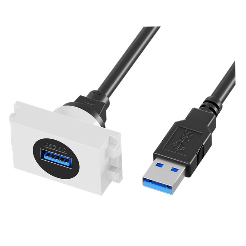 USB3.0 Flush Panel Mount USB3.0 Female to Male Extension Cable 625MB/s Data Transfer for Use in Car Home Industrial
USB3.0 Flush Panel Mount USB3.0 Female to Male Extension Cable 625MB/s Data Transfer for Use in Car Home Industrial