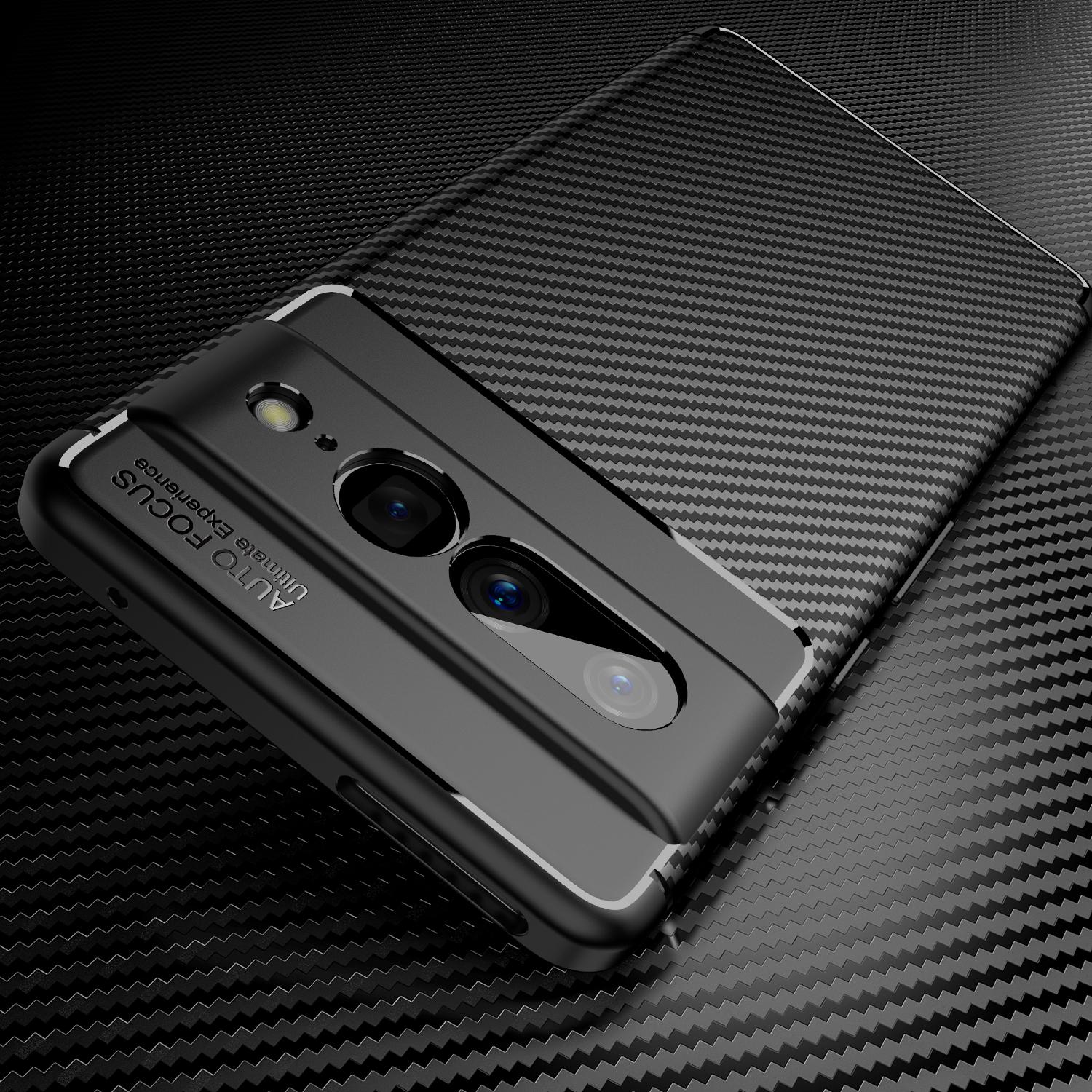 For Google Pixel 7 Pro 5G Carbon Fiber Texture Anti-Scratch Case Flexible TPU Protective Phone Cover Black
For Google Pixel 7 Pro 5G Carbon Fiber Texture Anti-Scratch Case Flexible TPU Protective Phone Cover Black