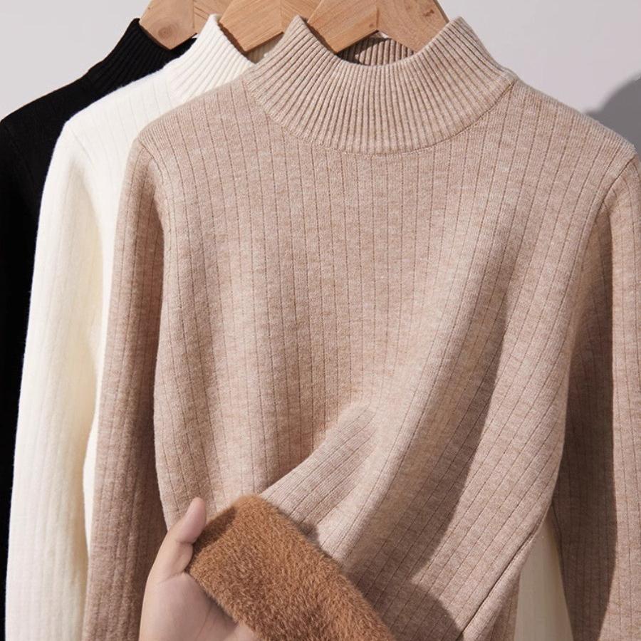 Утолщенный свитер с полувысоким воротом и флисовым пуловером для осени и зимы, чтобы сохранить тепло Вязаный свитер с интегрированным флисом Свитер с длинными рукавами XL хаки
Утолщенный свитер с полувысоким воротом и флисовым пуловером для осени и зимы, чтобы сохранить тепло Вязаный свитер с интегрированным флисом Свитер с длинными рукавами XL хаки