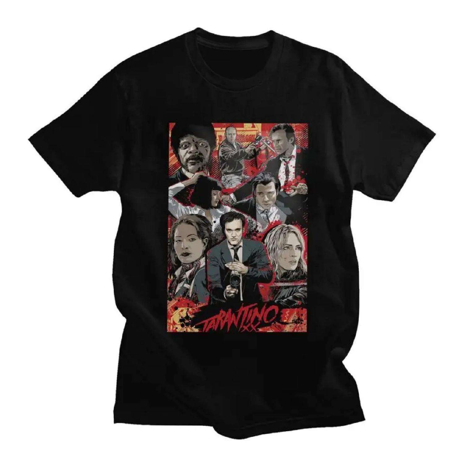 Custom Vintage Film Quentin Tarantino Collage T Shirt for Men 100% Cotton Tees Short Sleeves T-shirts Slim Fit Clothing XXXXXL
Custom Vintage Film Quentin Tarantino Collage T Shirt for Men 100% Cotton Tees Short Sleeves T-shirts Slim Fit Clothing XXXXXL