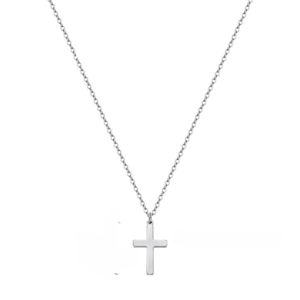 Fashion Stainless Steel Cross Gold Silver Color Necklace for Women Men Exquisite Chain Necklaces Jewelry Birthday Present 45cm
Fashion Stainless Steel Cross Gold Silver Color Necklace for Women Men Exquisite Chain Necklaces Jewelry Birthday Present 45cm