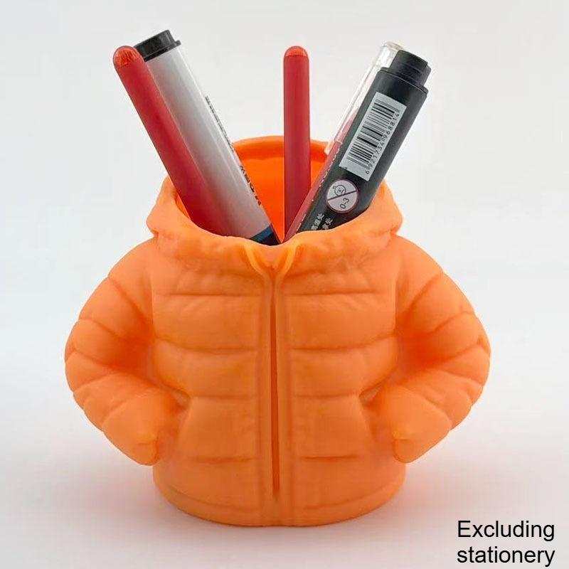 1pc Creative 3D Printed Down Jacket-Shaped Pen Holder, Home Office Shelf Decor, Unique Gift for Students and Office Workers
1pc Creative 3D Printed Down Jacket-Shaped Pen Holder, Home Office Shelf Decor, Unique Gift for Students and Office Workers