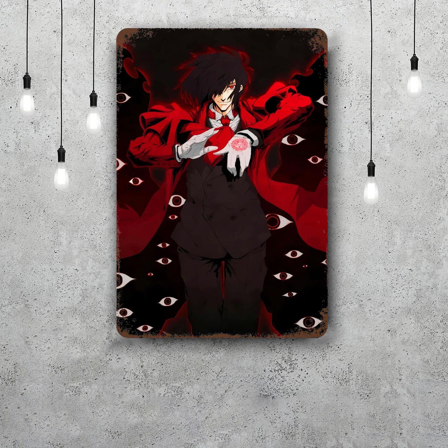 Hellsing Decor Poster Vintage Tin Sign Metal Sign Decorative Plaque for Pub Bar Man Cave Club Wall Decoration 20x30cm(7.8x11.8inch)
Hellsing Decor Poster Vintage Tin Sign Metal Sign Decorative Plaque for Pub Bar Man Cave Club Wall Decoration 20x30cm(7.8x11.8inch)