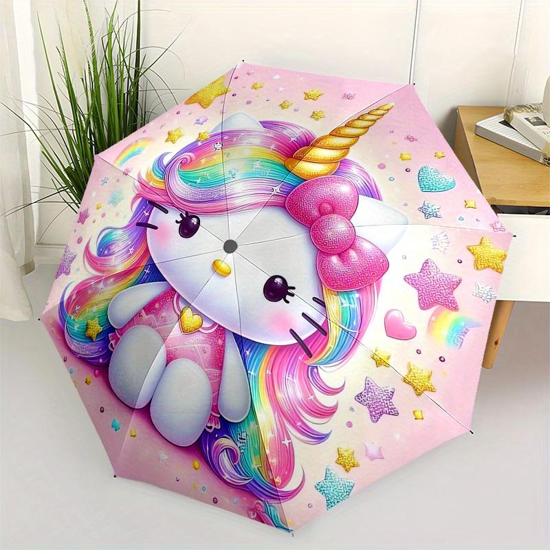 1pc Unicorn Hello Kitty Umbrella with Plastic Handle,Suitable for All Seasons Home Travel Outdoor UmbrellaSanlio508
1pc Unicorn Hello Kitty Umbrella with Plastic Handle,Suitable for All Seasons Home Travel Outdoor UmbrellaSanlio508