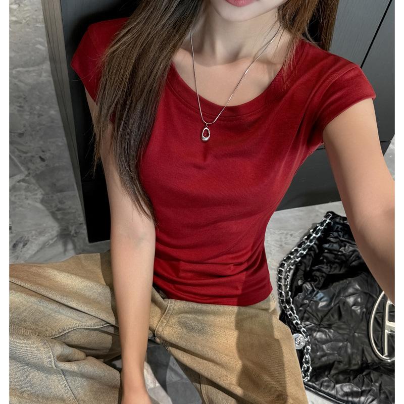 Tencel Lyocell Design Sense Front Shoulder Small Flying Sleeve Short Sleeve T-Shirt Women s Shoulder Width Summer Wear Skinny Bottom Shirt Xl (suitable for weight 65-75kg )
Tencel Lyocell Design Sense Front Shoulder Small Flying Sleeve Short Sleeve T-Shirt Women s Shoulder Width Summer Wear Skinny Bottom Shirt Xl (suitable for weight 65-75kg )