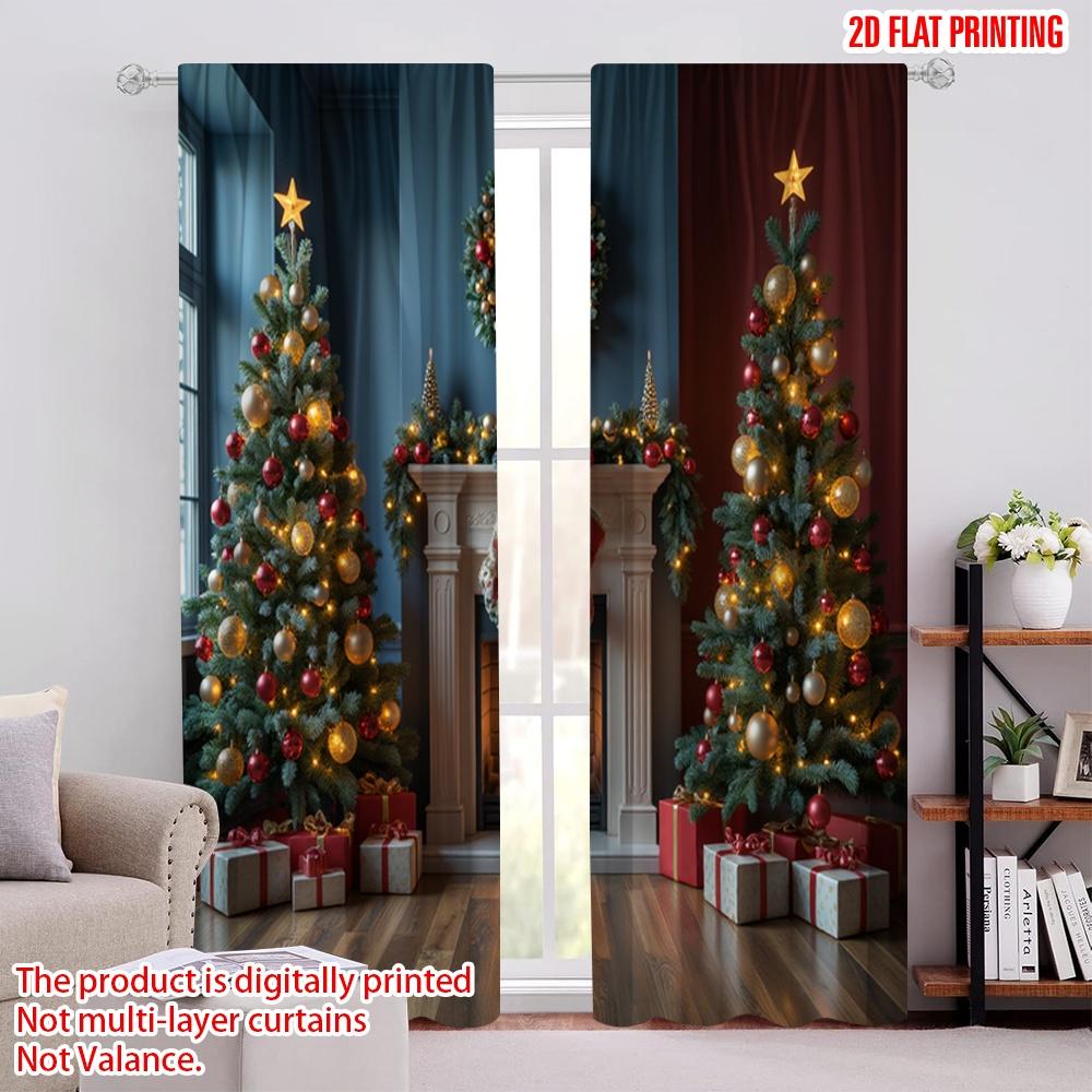 Set Of 2 Flat Printing Christmas Curtain Warm Romantic Fireplace Versatile Durable Polyester Without Electricity Made W100*H70(CM)-Rod Pocket&1PCS
Set Of 2 Flat Printing Christmas Curtain Warm Romantic Fireplace Versatile Durable Polyester Without Electricity Made W100*H70(CM)-Rod Pocket&1PCS