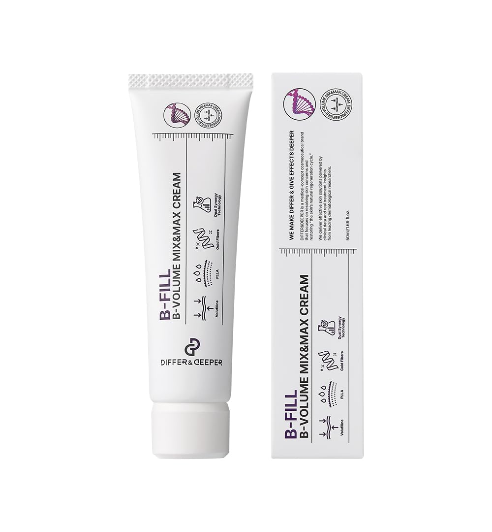 DIFFER&DEEPER B Volume Volufiline Mix & Max Cream 50ml Firming, Elasticity Care, Moisturizing Face Cream, Korean Cosmetics, Skincare
DIFFER&DEEPER B Volume Volufiline Mix & Max Cream 50ml Firming, Elasticity Care, Moisturizing Face Cream, Korean Cosmetics, Skincare