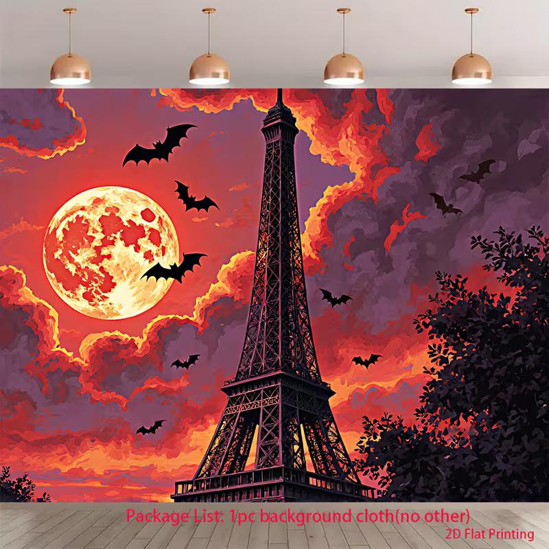 2D Blood Moon Eiffel Tower Halloween Live Stream Background Cloth for Vlog 47.2x31.5inch/120*80cm
2D Blood Moon Eiffel Tower Halloween Live Stream Background Cloth for Vlog 47.2x31.5inch/120*80cm
