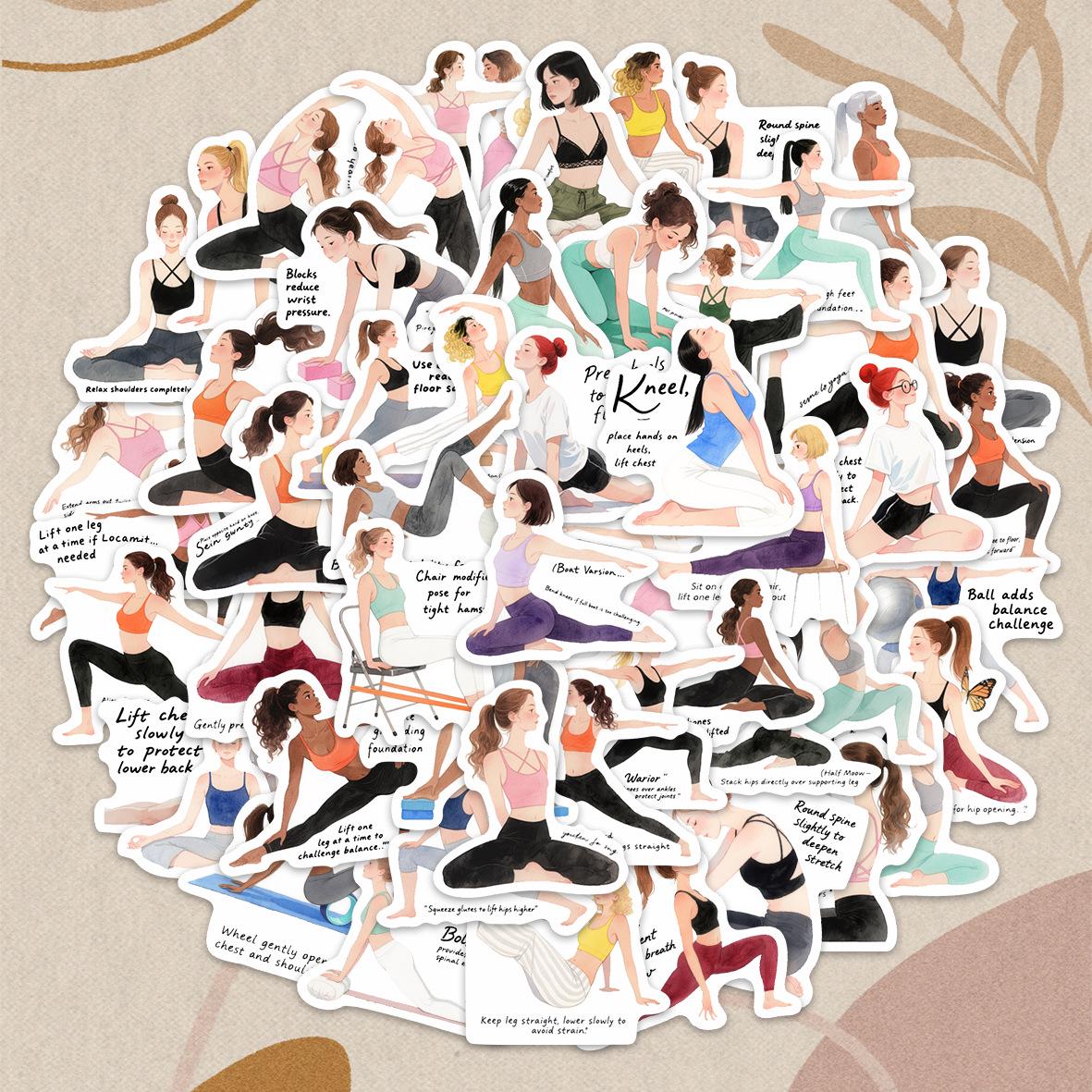 72pcs Cartoon Yoga Doodle Stickers for Suitcases, Laptops, and DIY Decor
72pcs Cartoon Yoga Doodle Stickers for Suitcases, Laptops, and DIY Decor