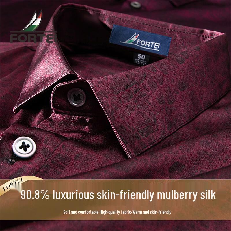 Men s 90.8% Silk Blend Long Sleeve Luxury Shirt 54
Men s 90.8% Silk Blend Long Sleeve Luxury Shirt 54