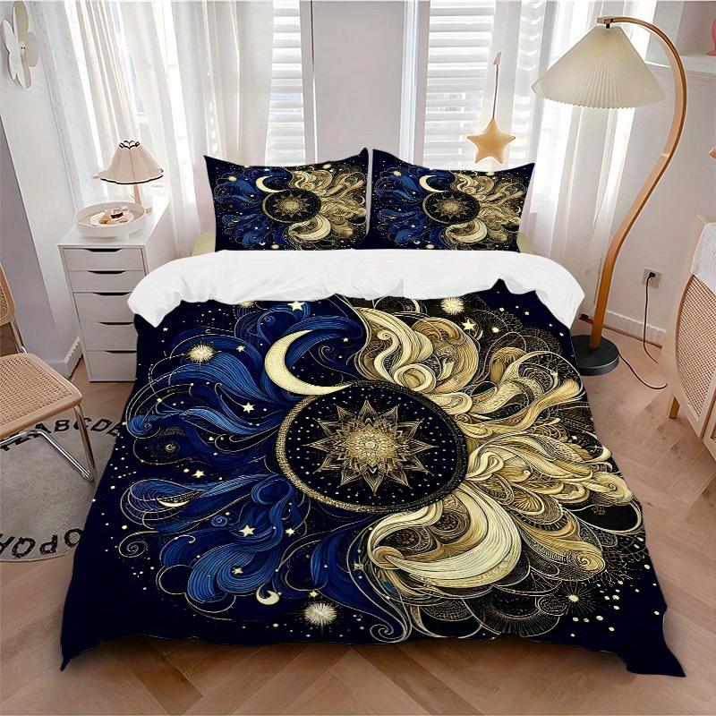 3pcs Cosmic Waves Bedding Cover Set, Fashion Classic Popular Print Bedding Set, Soft Comfortable, All - Season Use, For Bedroom, Guest Room145 135x200cm
3pcs Cosmic Waves Bedding Cover Set, Fashion Classic Popular Print Bedding Set, Soft Comfortable, All - Season Use, For Bedroom, Guest Room145 135x200cm