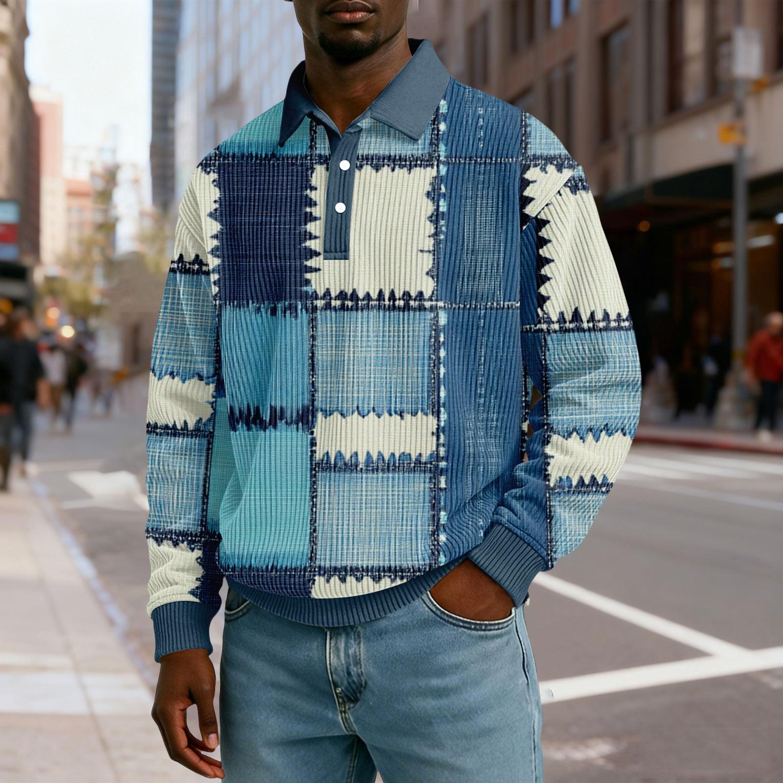 Men s Casual Loose-fitting Top Button-down Collar Long Sleeves XL
Men s Casual Loose-fitting Top Button-down Collar Long Sleeves XL