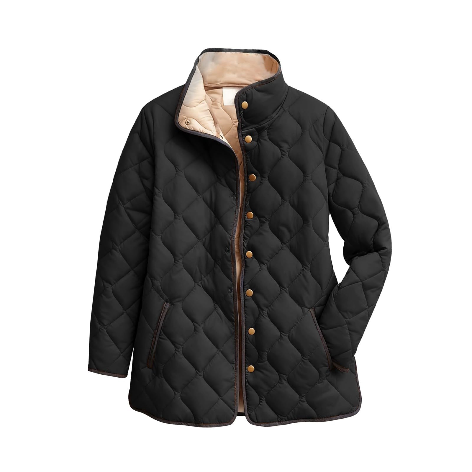 Women s Solid Color Stand-Up Collar Pleated Cotton Long Sleeve Button-Up Jacket M чорний
Women s Solid Color Stand-Up Collar Pleated Cotton Long Sleeve Button-Up Jacket M чорний