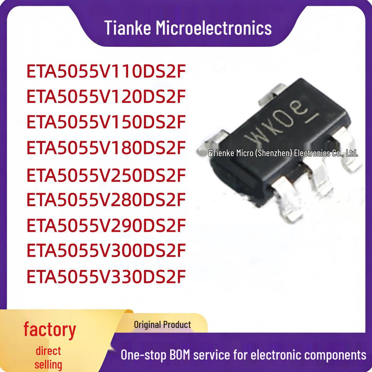 Yutai ETA5055V Series LDO Regulator 5.5V/500mA 300DS2F
Yutai ETA5055V Series LDO Regulator 5.5V/500mA 300DS2F