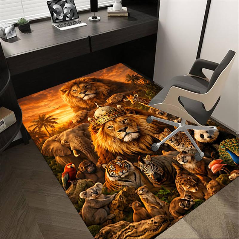 1PC Kingdom Animal Non-Slip Floor carpet, Office, family, bedroom, Studio - Large Area Rug, Decorative Mat, Longlasting Material-C0448 60cm by 90cm
1PC Kingdom Animal Non-Slip Floor carpet, Office, family, bedroom, Studio - Large Area Rug, Decorative Mat, Longlasting Material-C0448 60cm by 90cm