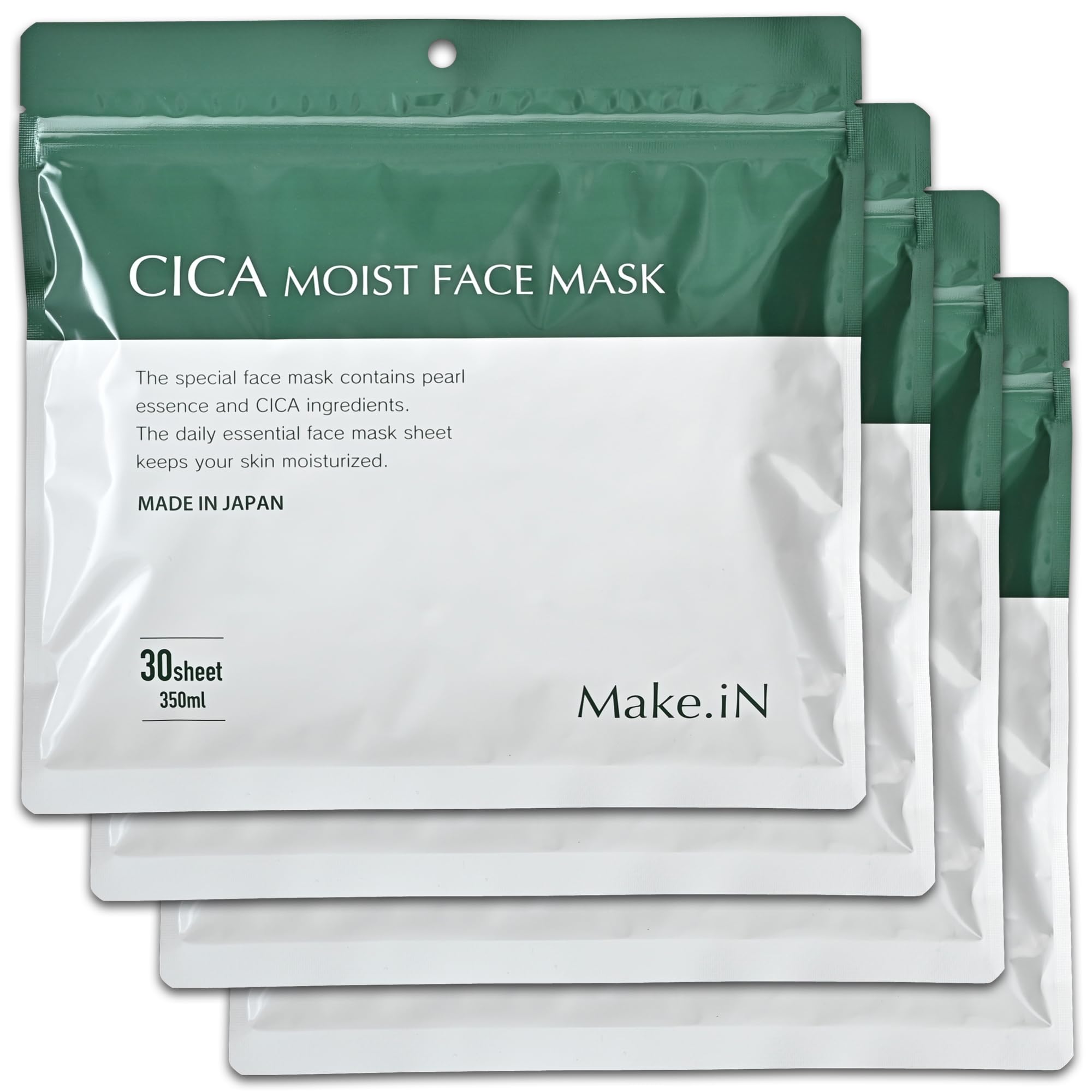 CICA MOIST FACE 30 Face Made in Beauty Beauty Sheet Moisturizing Skincare MASK, sheets, Make.iN Pack, Mask, Japan, Ingredients, Moisturizing, At-Home
CICA MOIST FACE 30 Face Made in Beauty Beauty Sheet Moisturizing Skincare MASK, sheets, Make.iN Pack, Mask, Japan, Ingredients, Moisturizing, At-Home