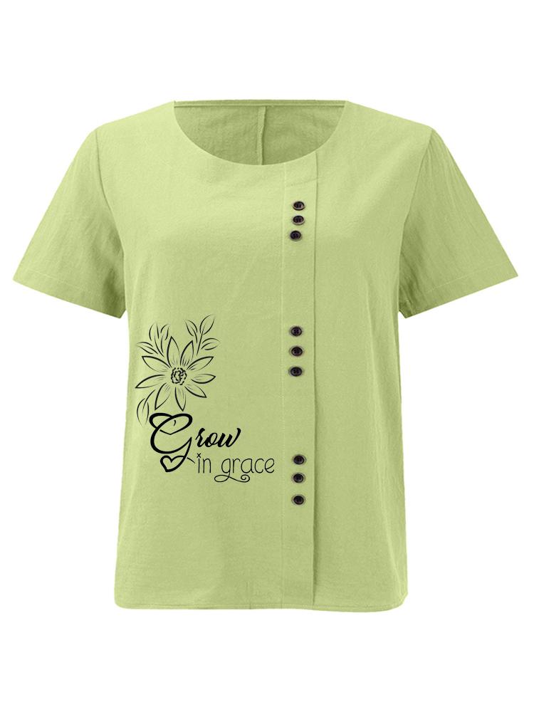 Women s Fashion Black Line Floral Letters Print Round Neck Short Sleeve T-shirt Summer Casual Cotton Linen Graphic Shirt Leisure Loose Blouse Tops 5XL зелений
Women s Fashion Black Line Floral Letters Print Round Neck Short Sleeve T-shirt Summer Casual Cotton Linen Graphic Shirt Leisure Loose Blouse Tops 5XL зелений