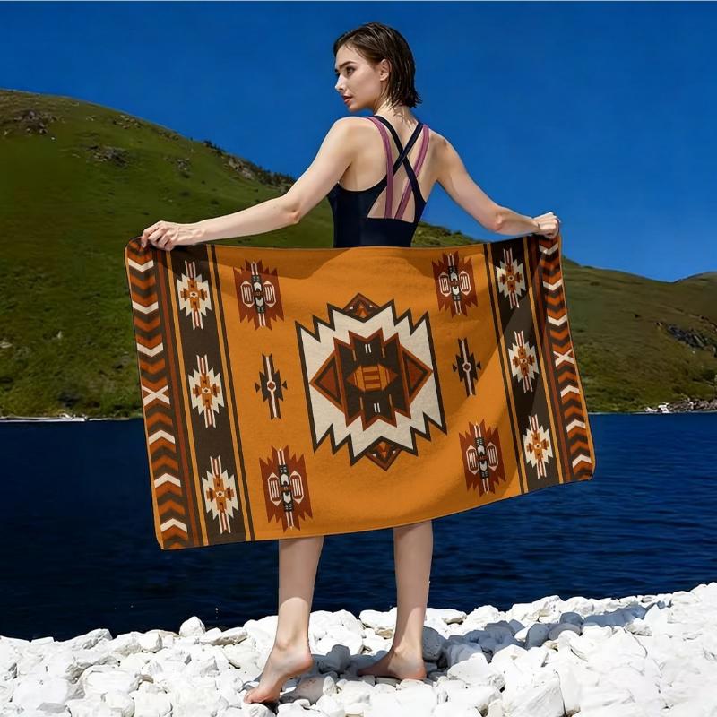 1pcs Indian Style Oversized Beach Towel Suitable for Bath & Pool - Quick-Dry Microfiber Bath Towels with Geometric Totem Print W40*H60(CM)
1pcs Indian Style Oversized Beach Towel Suitable for Bath & Pool - Quick-Dry Microfiber Bath Towels with Geometric Totem Print W40*H60(CM)