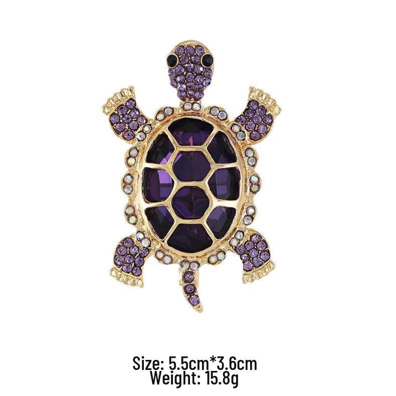 Colored Diamond Small Turtle Brooch: Light Luxury, Cute & Stylish Design
Colored Diamond Small Turtle Brooch: Light Luxury, Cute & Stylish Design