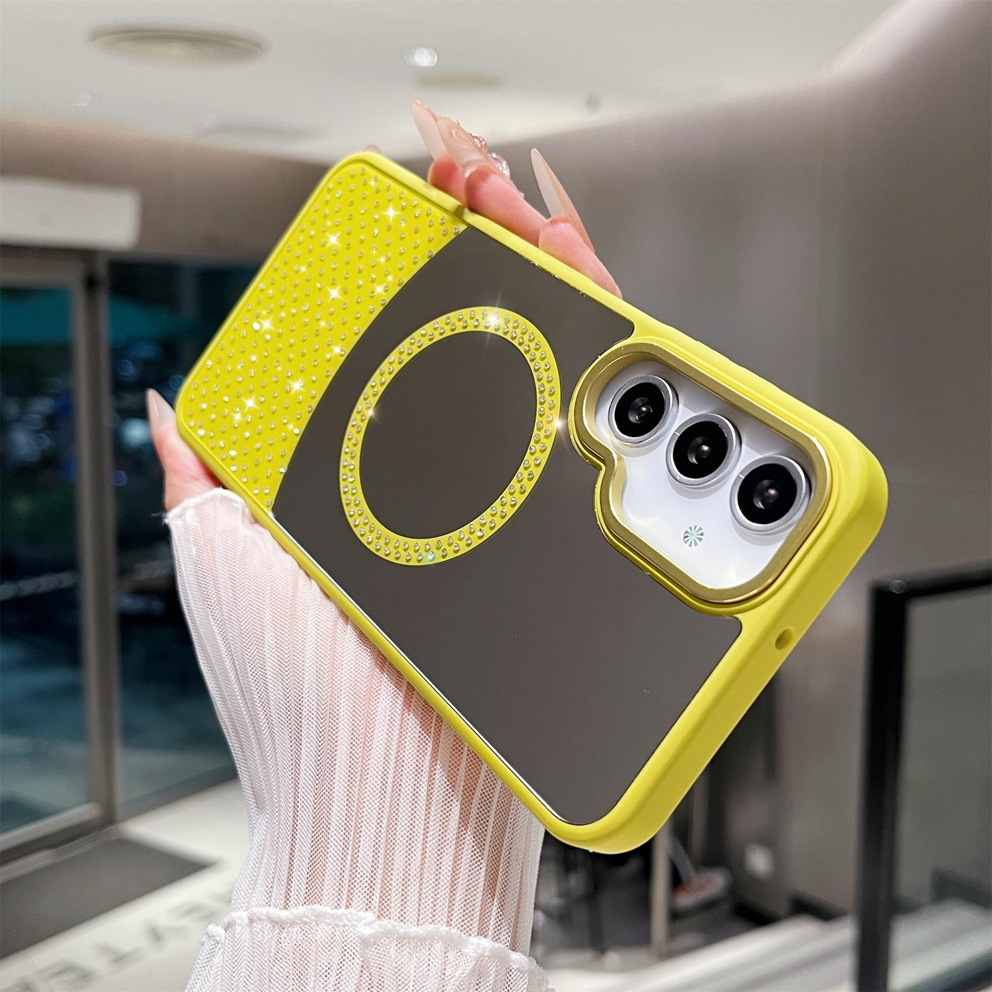 For Samsung Galaxy A54 5G Magnetic Case Mirror Surface TPU+PC Shockproof Phone Cover Orange
For Samsung Galaxy A54 5G Magnetic Case Mirror Surface TPU+PC Shockproof Phone Cover Orange