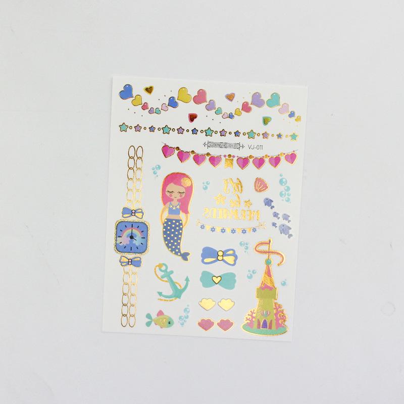 Водонепроницаемые тату-наклейки с русалками и мультяшными персонажами для детей 160x120mm
Водонепроницаемые тату-наклейки с русалками и мультяшными персонажами для детей 160x120mm