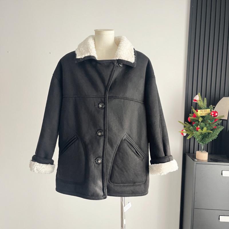 Замшевая куртка в стиле колор-блок в корейском стиле с йоркширским акцентом для женщин L (112-126 lbs) чёрный
Замшевая куртка в стиле колор-блок в корейском стиле с йоркширским акцентом для женщин L (112-126 lbs) чёрный