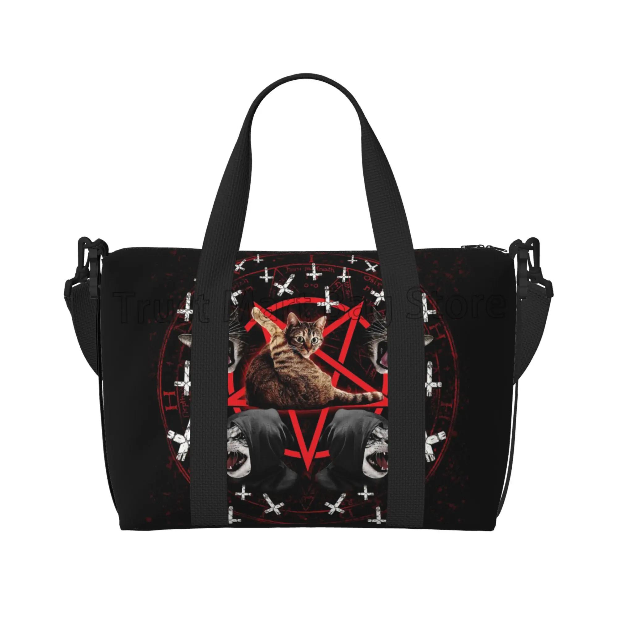 Pentagram Satanic Cats Death Black Metal Duffel Bag Lightweight Travel Bags for Sports Gym Foldable Weekender Overnight Bags чорний
Pentagram Satanic Cats Death Black Metal Duffel Bag Lightweight Travel Bags for Sports Gym Foldable Weekender Overnight Bags чорний