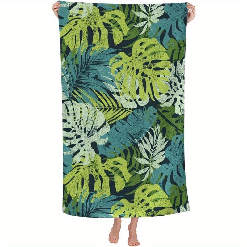 Beach Towel Tropical Leaves Pattern Sun Protection Windproof Suitable for Swimming Pool Camping Travel Blanket W30*H60(CM)
Beach Towel Tropical Leaves Pattern Sun Protection Windproof Suitable for Swimming Pool Camping Travel Blanket W30*H60(CM)
