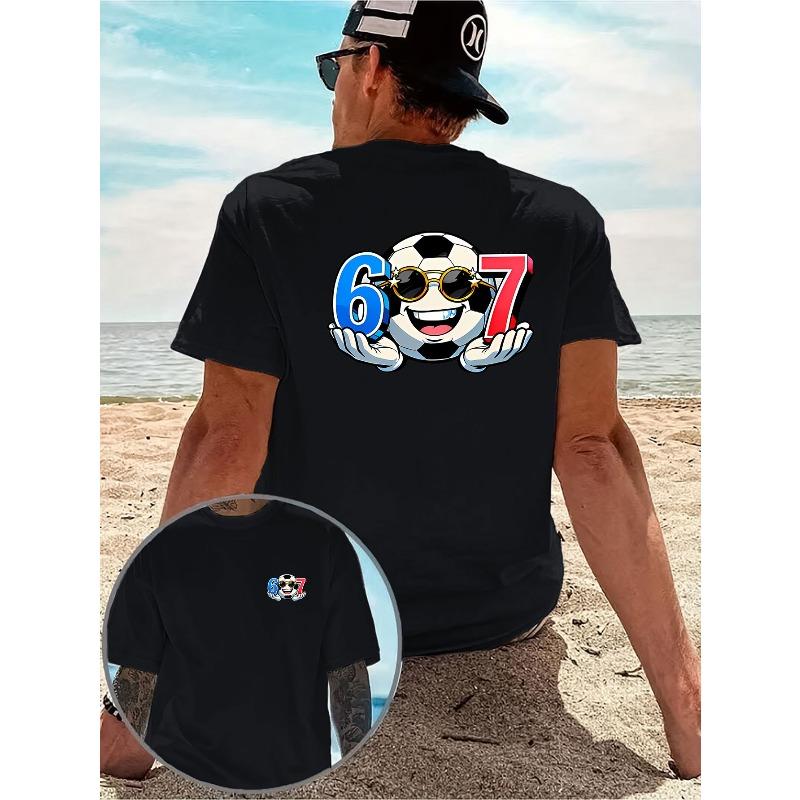 European Size Men s Funny Soccer T-Shirt with Double-Sided Front & Back Print - Breathable Short Sleeve Round Neck Tee Suitable for Casual Wear S чёрный
European Size Men s Funny Soccer T-Shirt with Double-Sided Front & Back Print - Breathable Short Sleeve Round Neck Tee Suitable for Casual Wear S чёрный