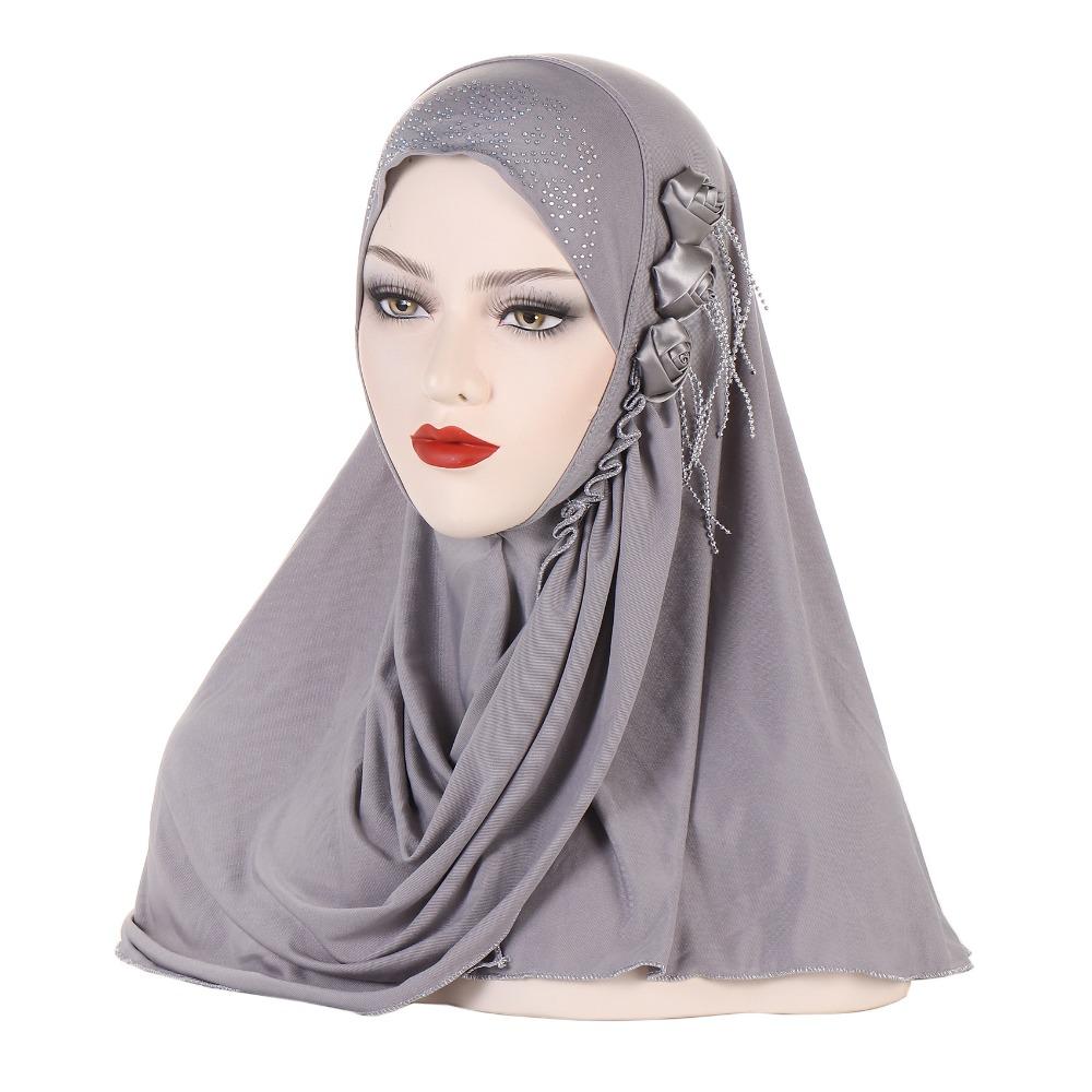 Floral Women s Hijabs Full Cover Instant Turban Islamic Headscarf Spring Autumn Season сірий
Floral Women s Hijabs Full Cover Instant Turban Islamic Headscarf Spring Autumn Season сірий