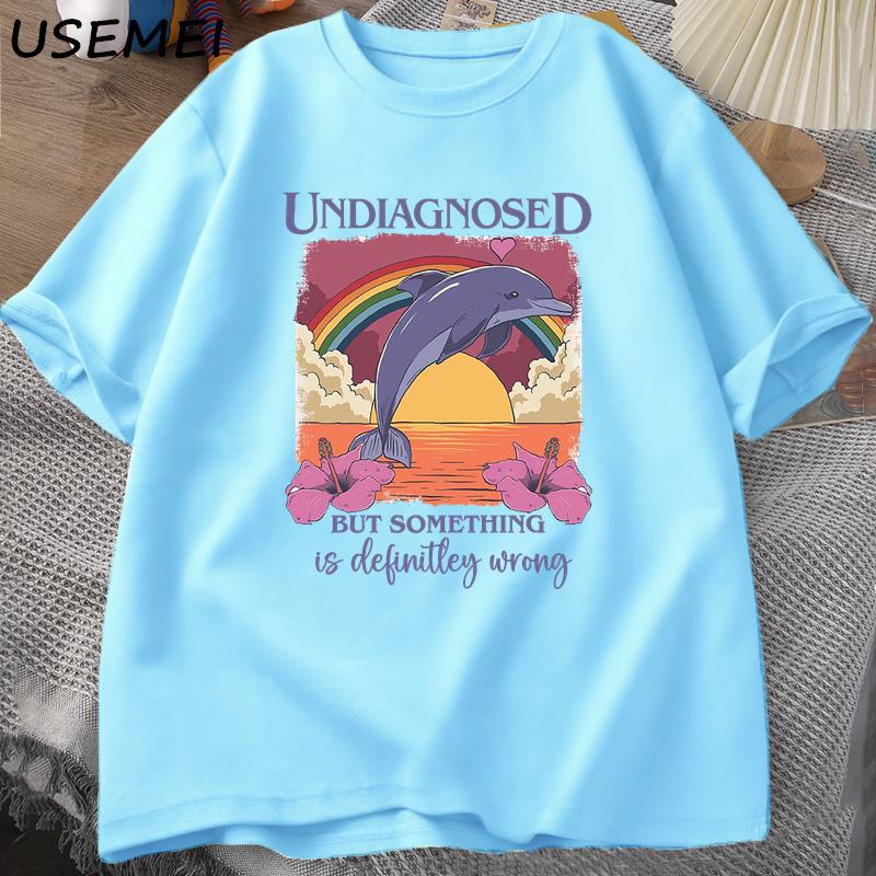 Undiagnosed Dolphin Tshirt But Something Is Wrong Funny Dolphin Rainbow Printed TShirt Unisex Women Cotton Short Sleeve Clothing 4XL
Undiagnosed Dolphin Tshirt But Something Is Wrong Funny Dolphin Rainbow Printed TShirt Unisex Women Cotton Short Sleeve Clothing 4XL