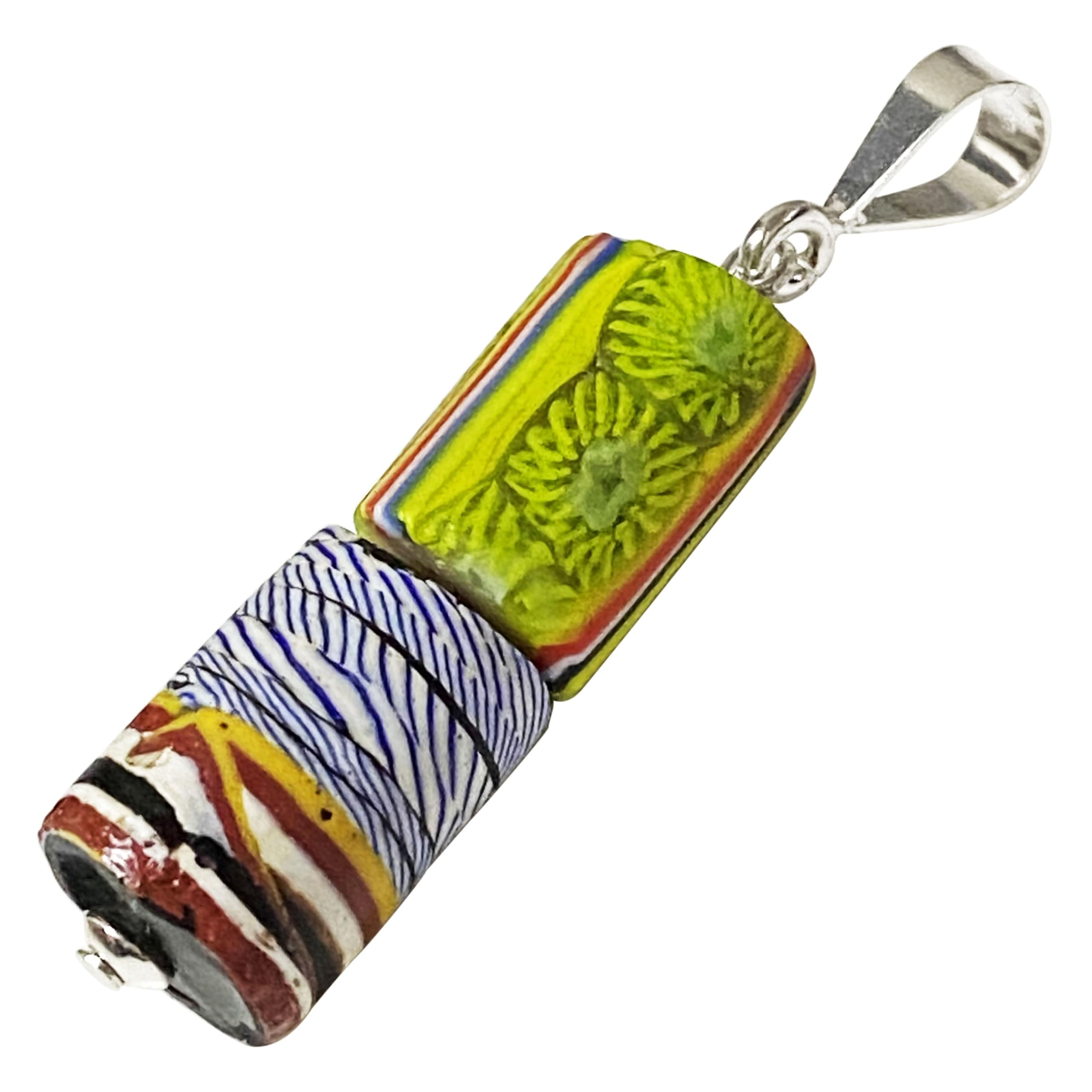 Venetian Lampwork Beads, Double Strand, Millefiori Lace Beads, Antique Beads, SILVER925, Pendant Top, Venetian Trade Beads, Old Beads, European
Venetian Lampwork Beads, Double Strand, Millefiori Lace Beads, Antique Beads, SILVER925, Pendant Top, Venetian Trade Beads, Old Beads, European