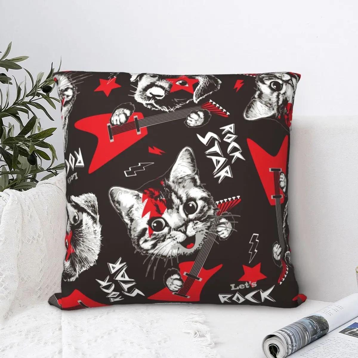 Cat Dog Play Rock On Guitar Square Pillowcases Polyester Sofa Cushion Cover Creative Home Decoration Pillowcase 30x30cm бежевий
Cat Dog Play Rock On Guitar Square Pillowcases Polyester Sofa Cushion Cover Creative Home Decoration Pillowcase 30x30cm бежевий
