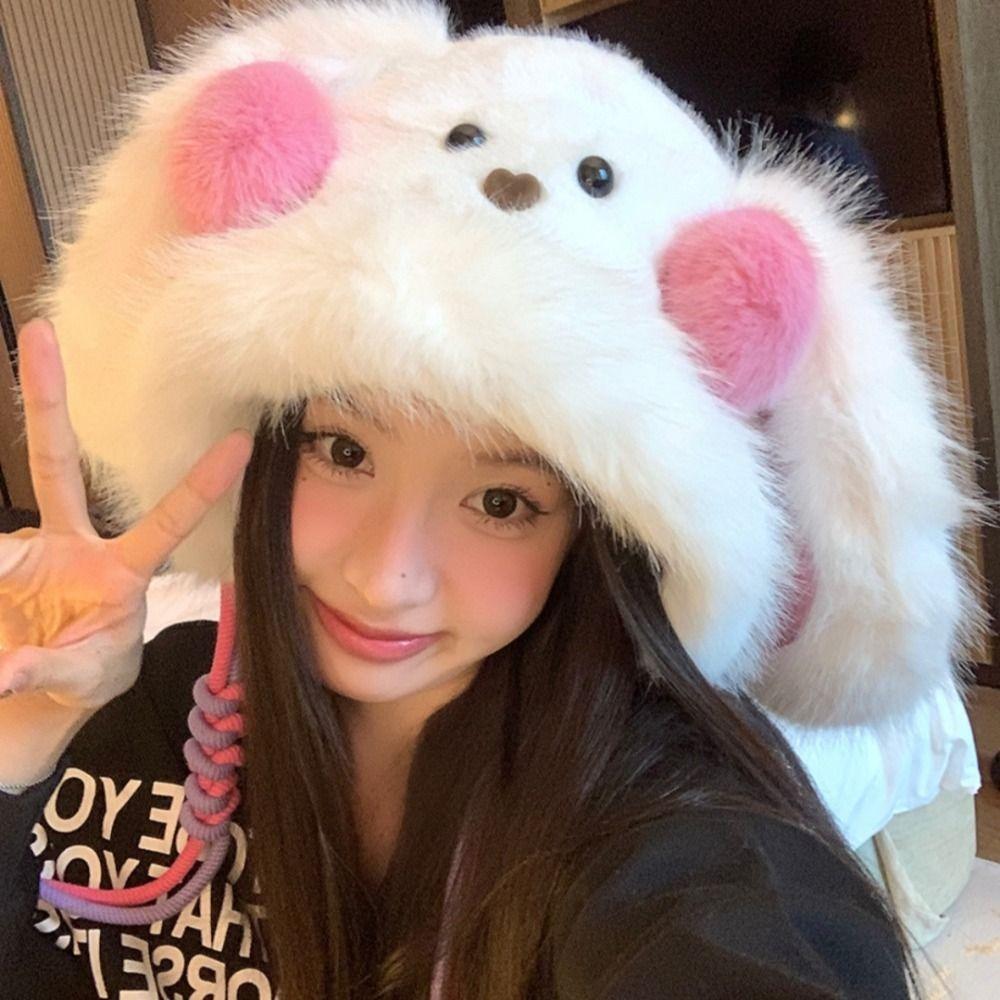 Warm Thicken Winter Hat Ear Protection Bucket Hat Cartoon Integrated Cap Scarf Women білий
Warm Thicken Winter Hat Ear Protection Bucket Hat Cartoon Integrated Cap Scarf Women білий