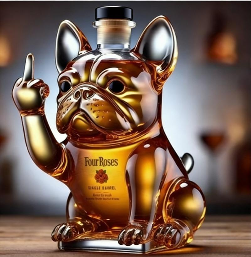 French Bulldog Shaped Whiskey Decanter Novelty Glass Liquor Dispenser Barware Gift
French Bulldog Shaped Whiskey Decanter Novelty Glass Liquor Dispenser Barware Gift