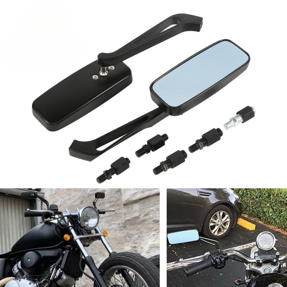 Universal Black Rectangular Motorcycle Mirrors for Harley for Honda - 360° Adjustable, 8/10mm Thread Fit with Anti-Glare White glass чорний
Universal Black Rectangular Motorcycle Mirrors for Harley for Honda - 360° Adjustable, 8/10mm Thread Fit with Anti-Glare White glass чорний