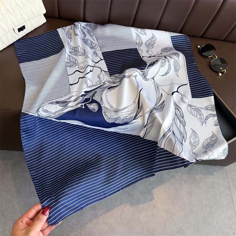 New Floral Print Soft Satin Scarf Women 70cm Spring Summer Bandana Neckerchief Versatile Hair Band Head Wrap Bag Scarf 70X70CM
New Floral Print Soft Satin Scarf Women 70cm Spring Summer Bandana Neckerchief Versatile Hair Band Head Wrap Bag Scarf 70X70CM