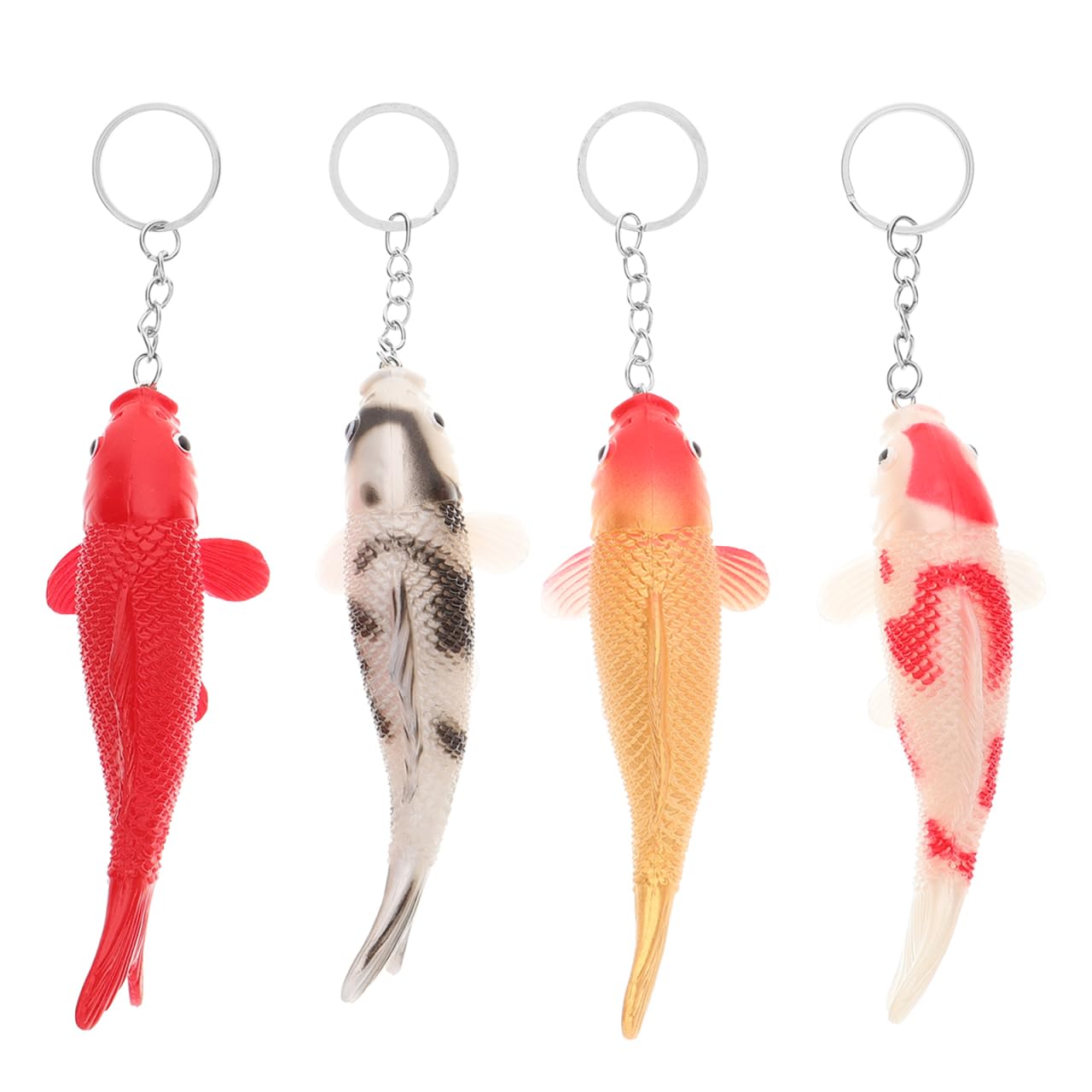 VICASKY Koi Carp Keychains, Set of 4, Colorful Cartoon Design, Carp-Shaped Bag Charms, Birthday Party Favors, Small Item Pendants, 11.5x4.5x4cm
VICASKY Koi Carp Keychains, Set of 4, Colorful Cartoon Design, Carp-Shaped Bag Charms, Birthday Party Favors, Small Item Pendants, 11.5x4.5x4cm