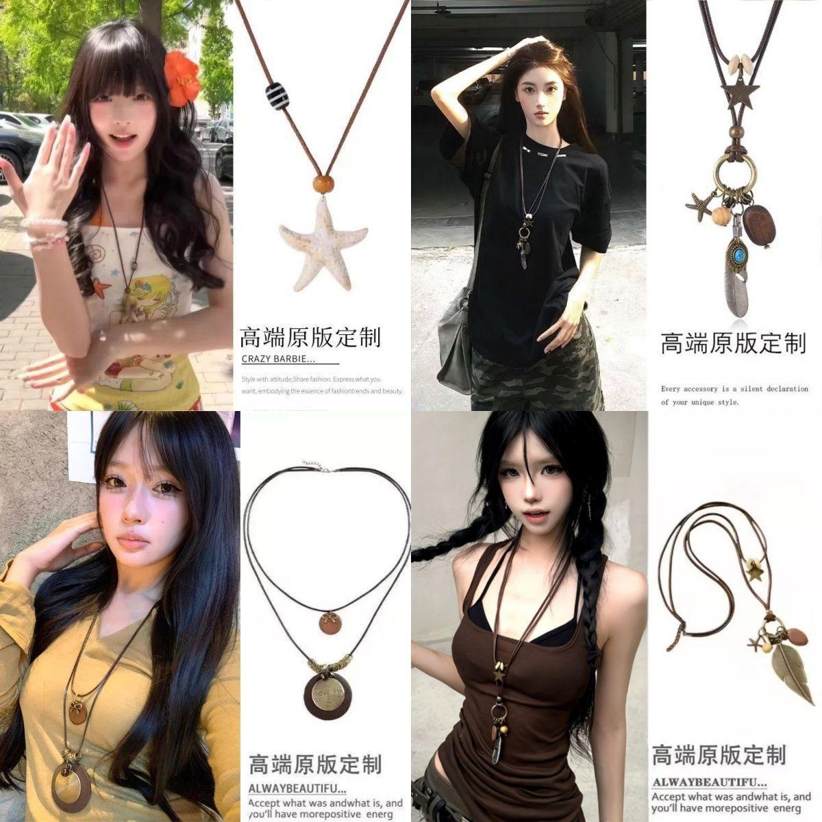 Oval Star Artificial Wood Pendant Necklace Women s Vintage Bohemian Clavicle Chain Light Luxury Premium Versatile Jewelry
Oval Star Artificial Wood Pendant Necklace Women s Vintage Bohemian Clavicle Chain Light Luxury Premium Versatile Jewelry