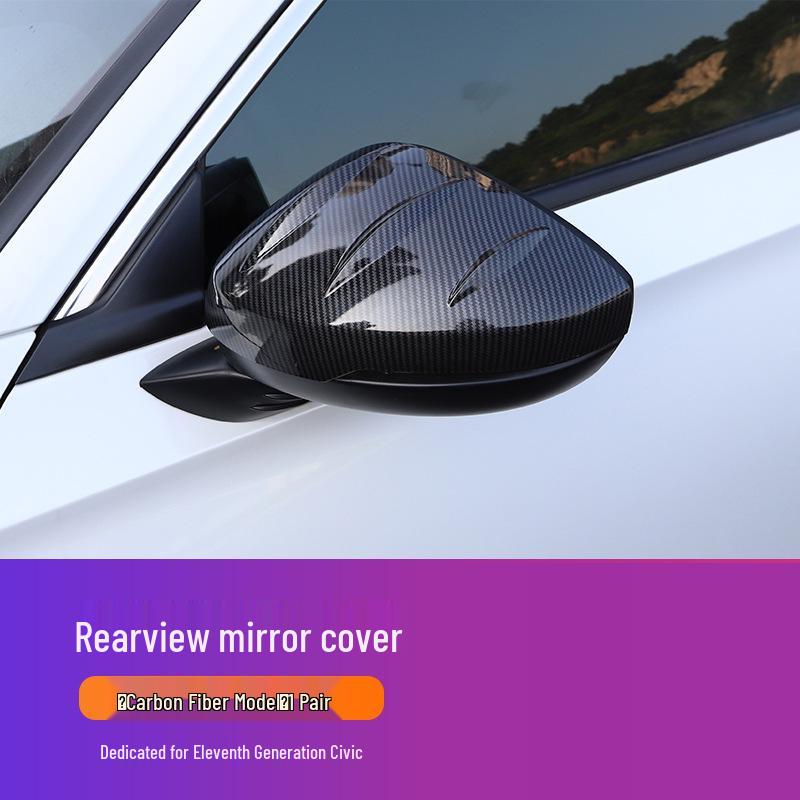 Eleventh Gen Civic Rearview Mirror Cover: Black Sport Kit for 2022 Model with Backup Camera.
Eleventh Gen Civic Rearview Mirror Cover: Black Sport Kit for 2022 Model with Backup Camera.